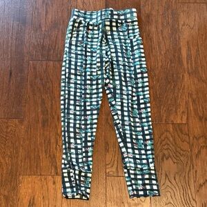 Tiny Roots Black White Check Holly Berry Holiday Modal Joggers - Womens Small